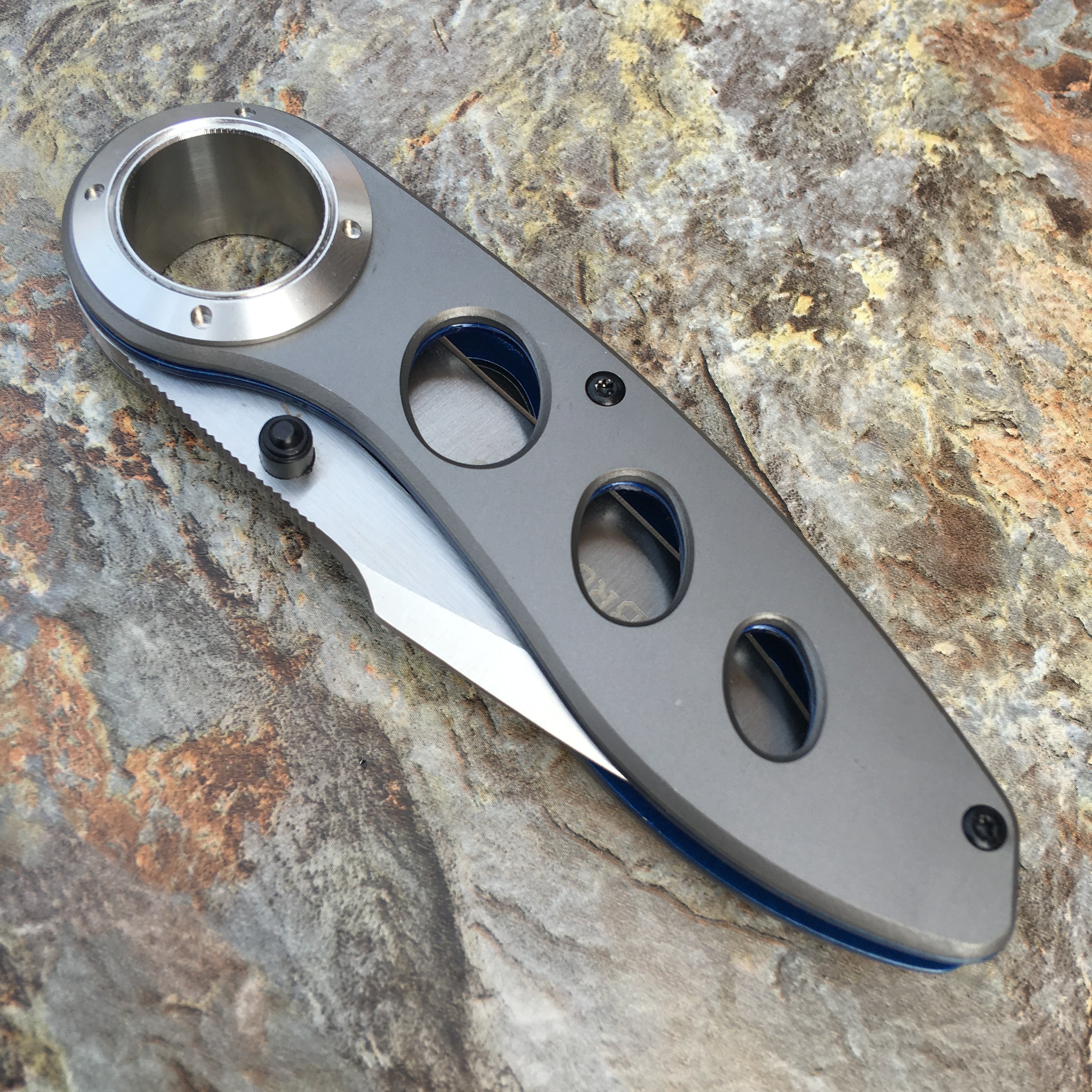 三刃木6070户外高硬度随身折叠刀野外求生迷你防身刀具锋利小刀