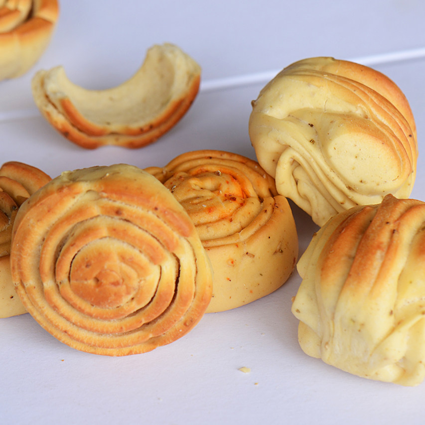 烤馍陕西特产杨大烤花馍馒头山西养胃丁烤馍零食传统中式糕点