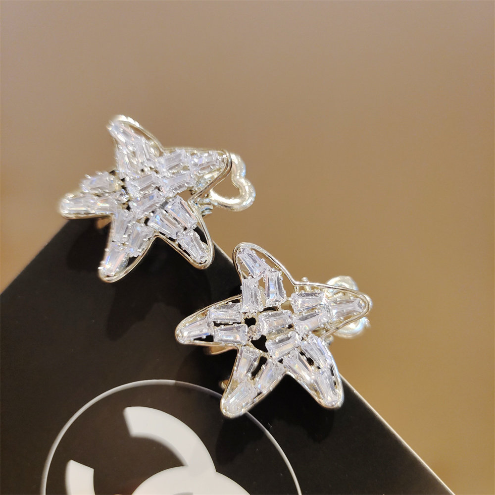 精致小巧小号水晶发夹半面海星抓夹刘海小抓发饰