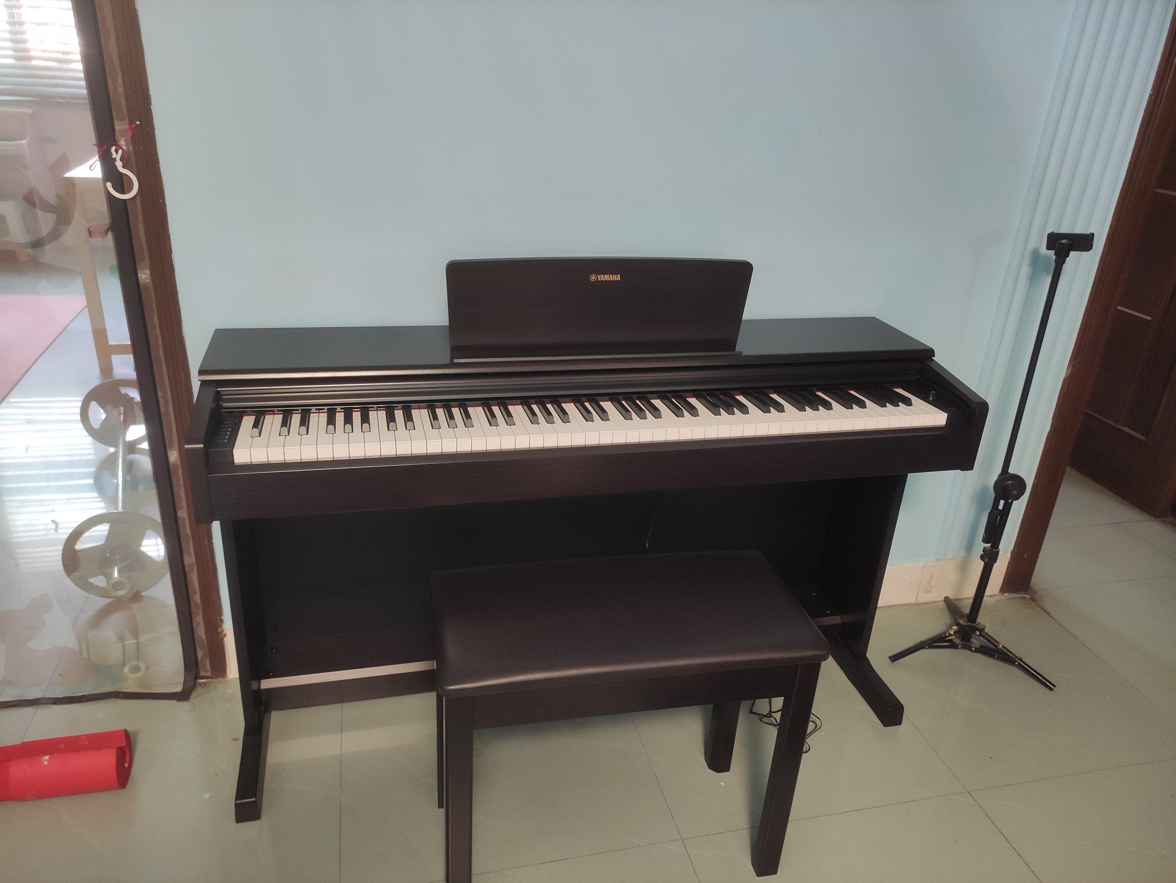 yamaha雅马哈钢琴ydp164ydp144ydp103初学者重锤智能立式数码钢琴