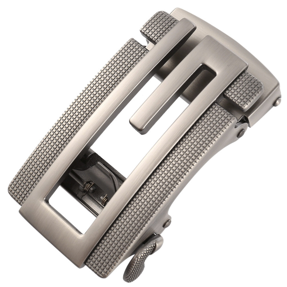 扣头自动镂空腰带36cm35字母合金皮带头子锯齿皮带扣