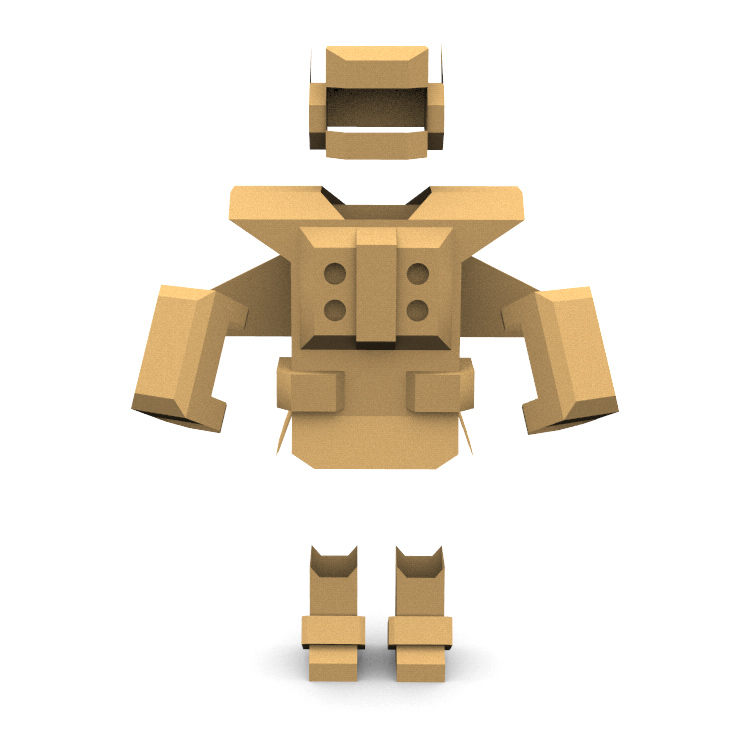 儿童可穿穿戴铠甲纸板盔甲diy儿童玩具纸质玩具白模填色