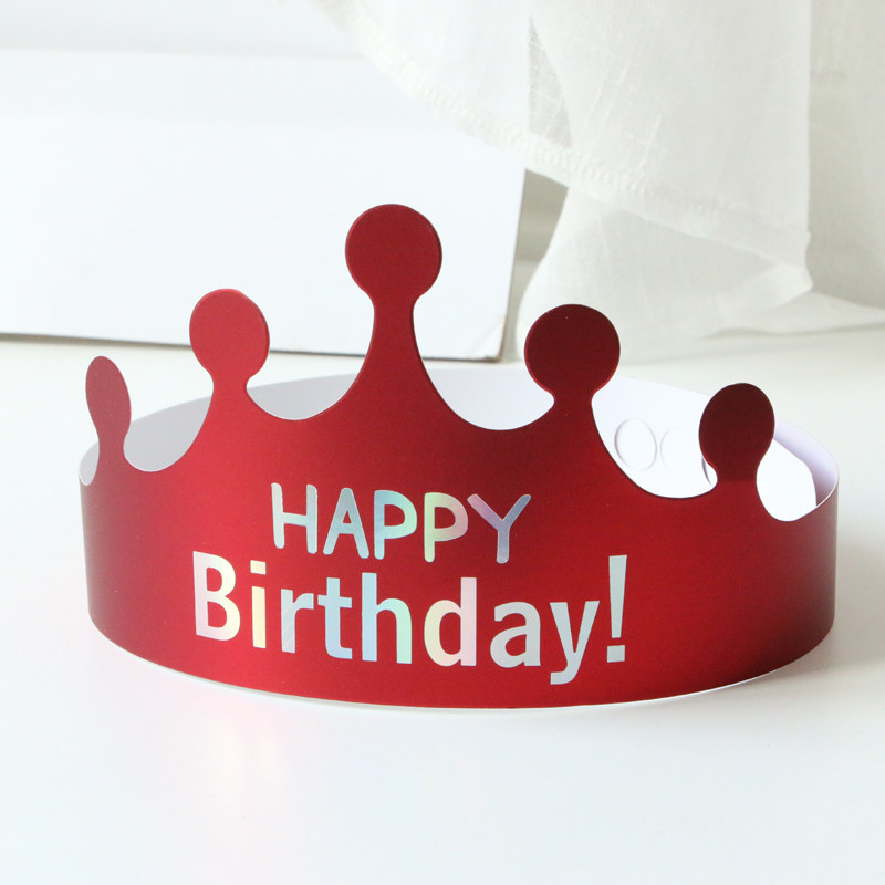 生日包邮加厚金卡纸卡纸生日蛋糕儿童成人帽子派对节日装扮用品