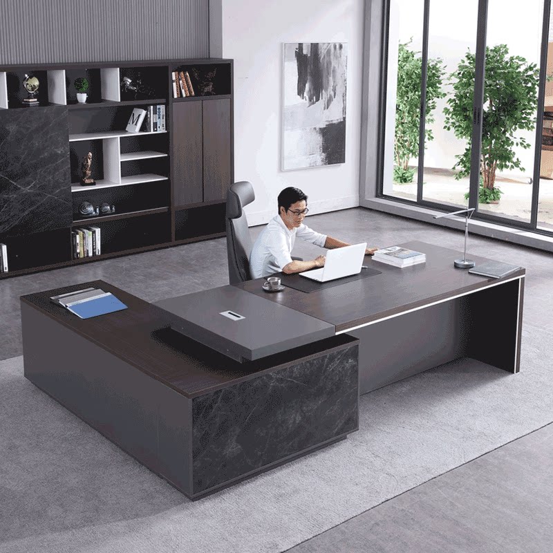 老板总裁办公办公桌桌椅组合大气办公家具商务时尚大班台
