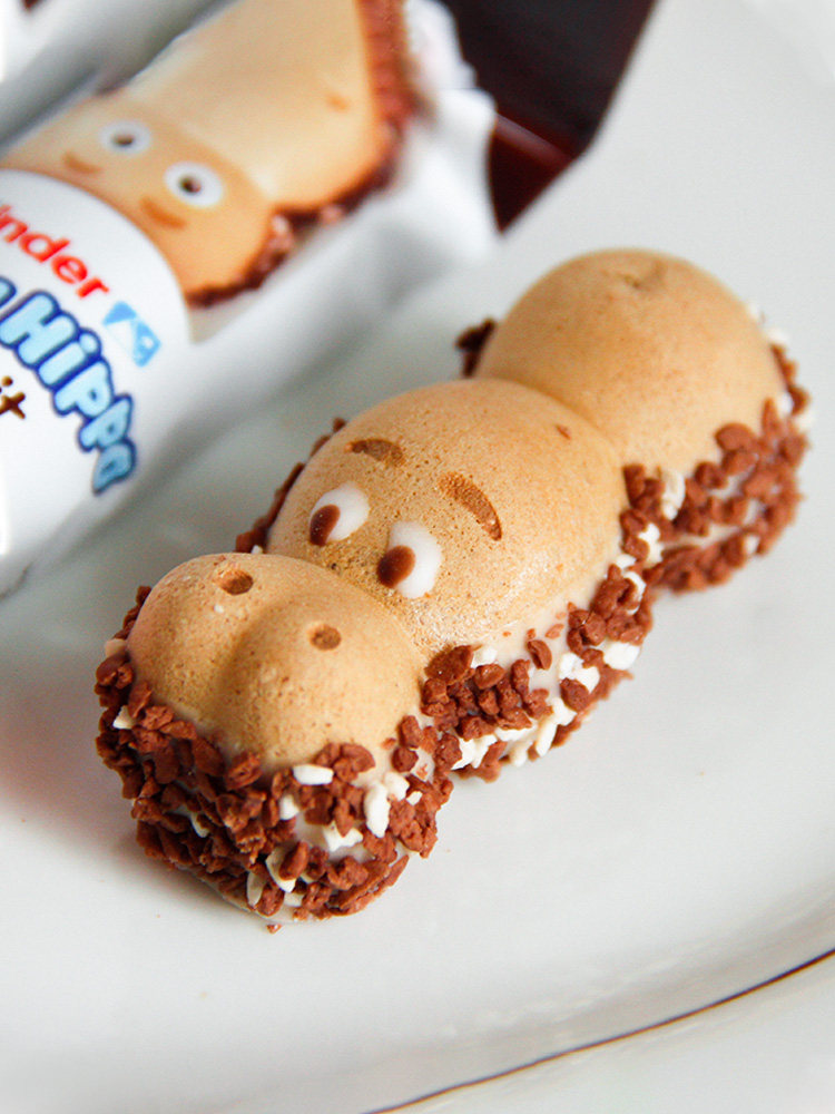 英国进口健达开心河马巧克力kinder牛奶榛子夹心夹心巧克力