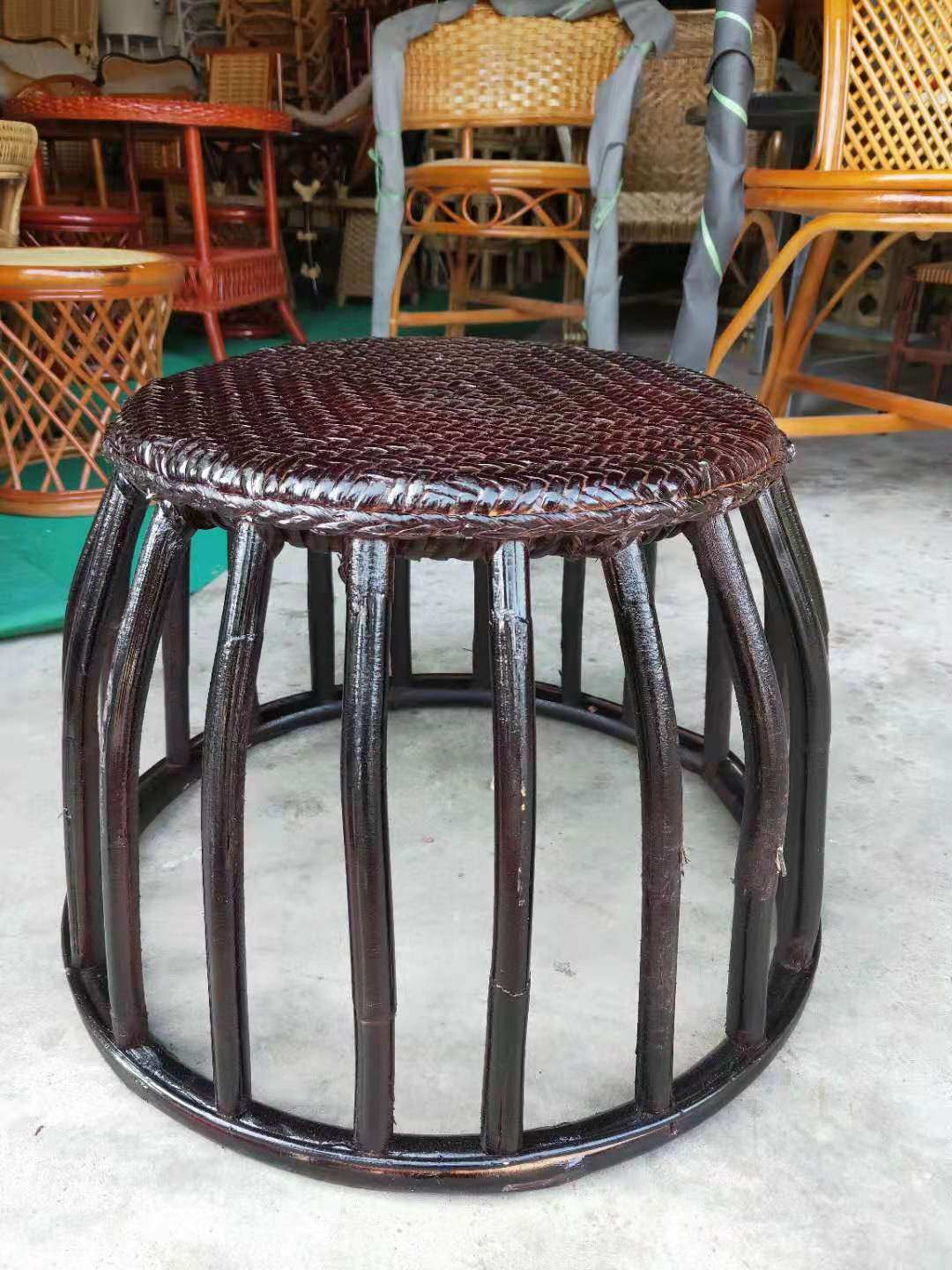 凳子椅子包邮植物藤编腾篾大小小板凳防滑餐桌其它凳子