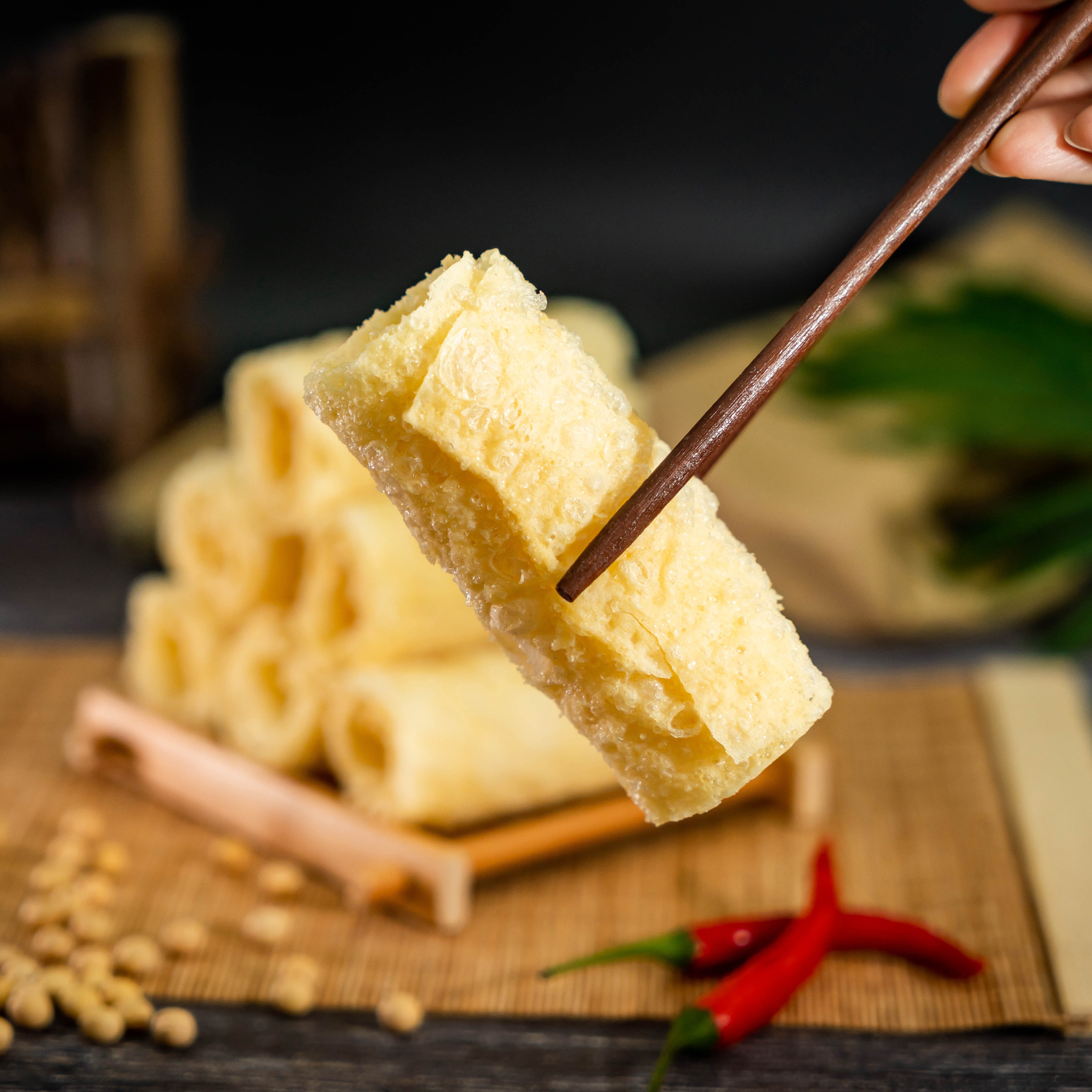 包邮刘豆制品配菜火锅竹制品腐竹豆腐皮金卷中兴黄金卷其他食品