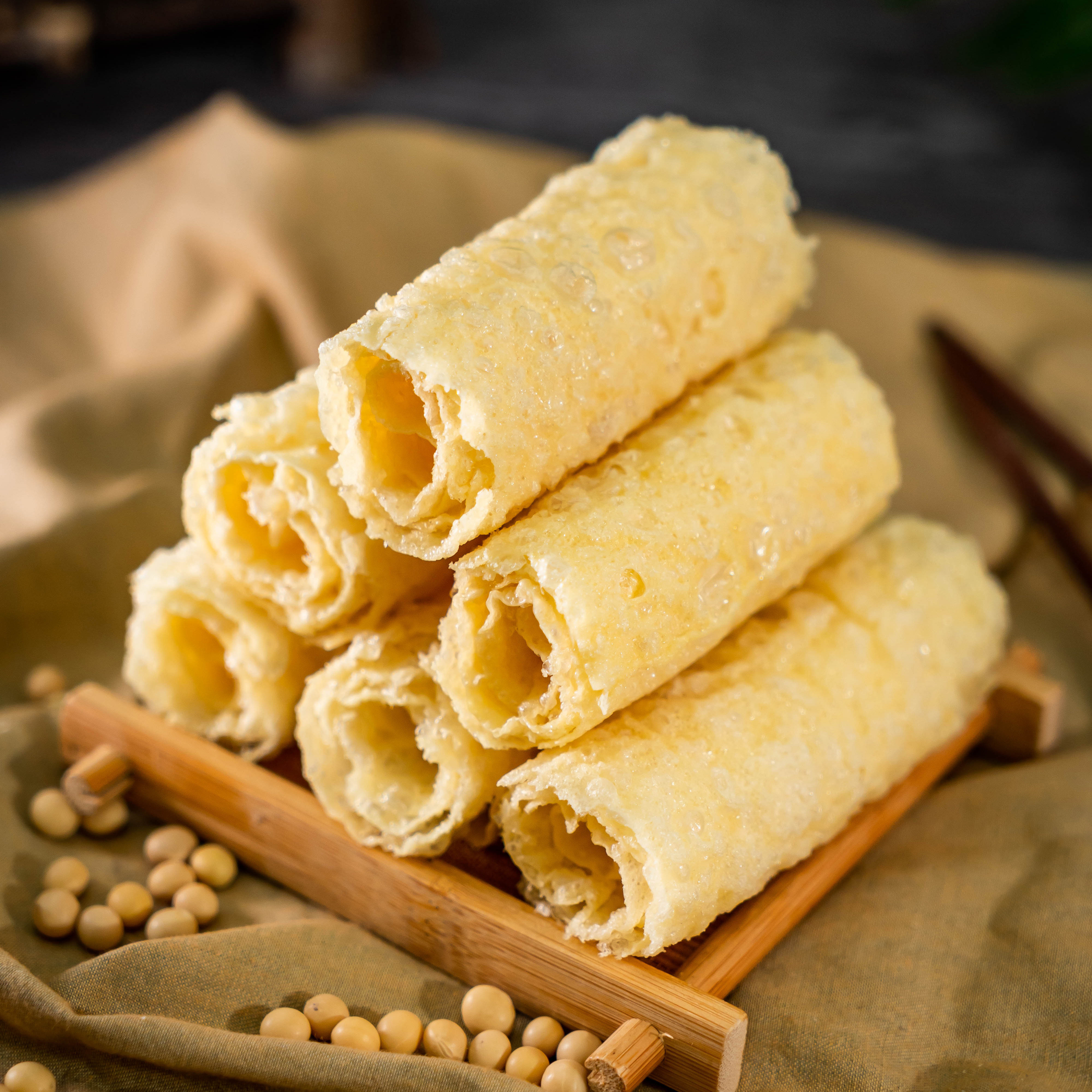 包邮刘豆制品配菜火锅竹制品腐竹豆腐皮金卷中兴黄金卷其他食品