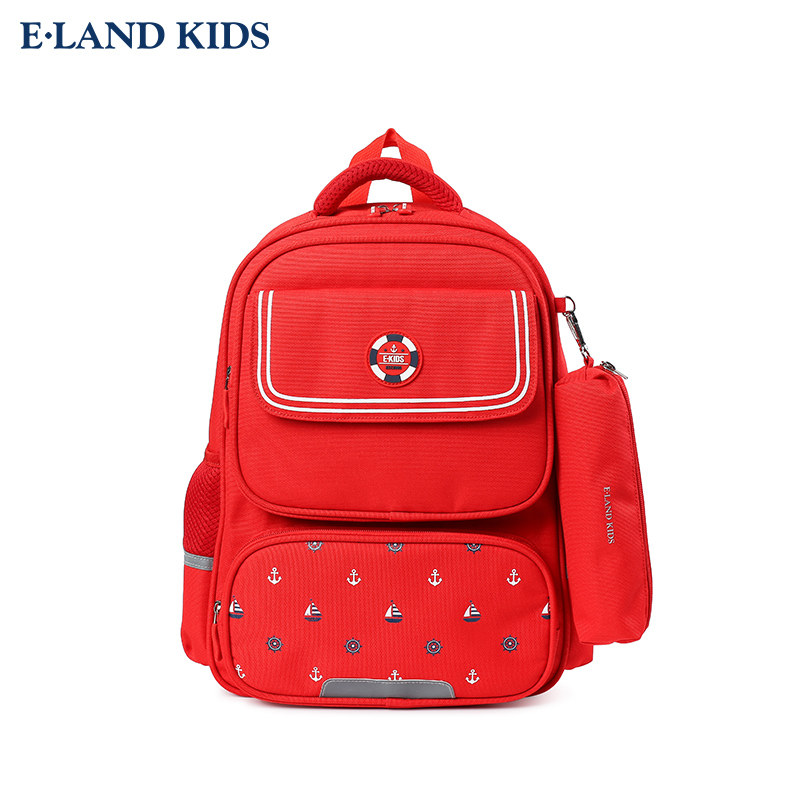 elandkids2021年男女童休闲休闲学学院双肩背包书包包包
