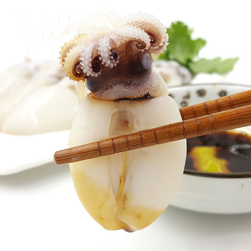 新鲜小墨鱼1斤鲜活冷冻花枝墨斗鱼重庆火锅食材500g冷冻墨鱼