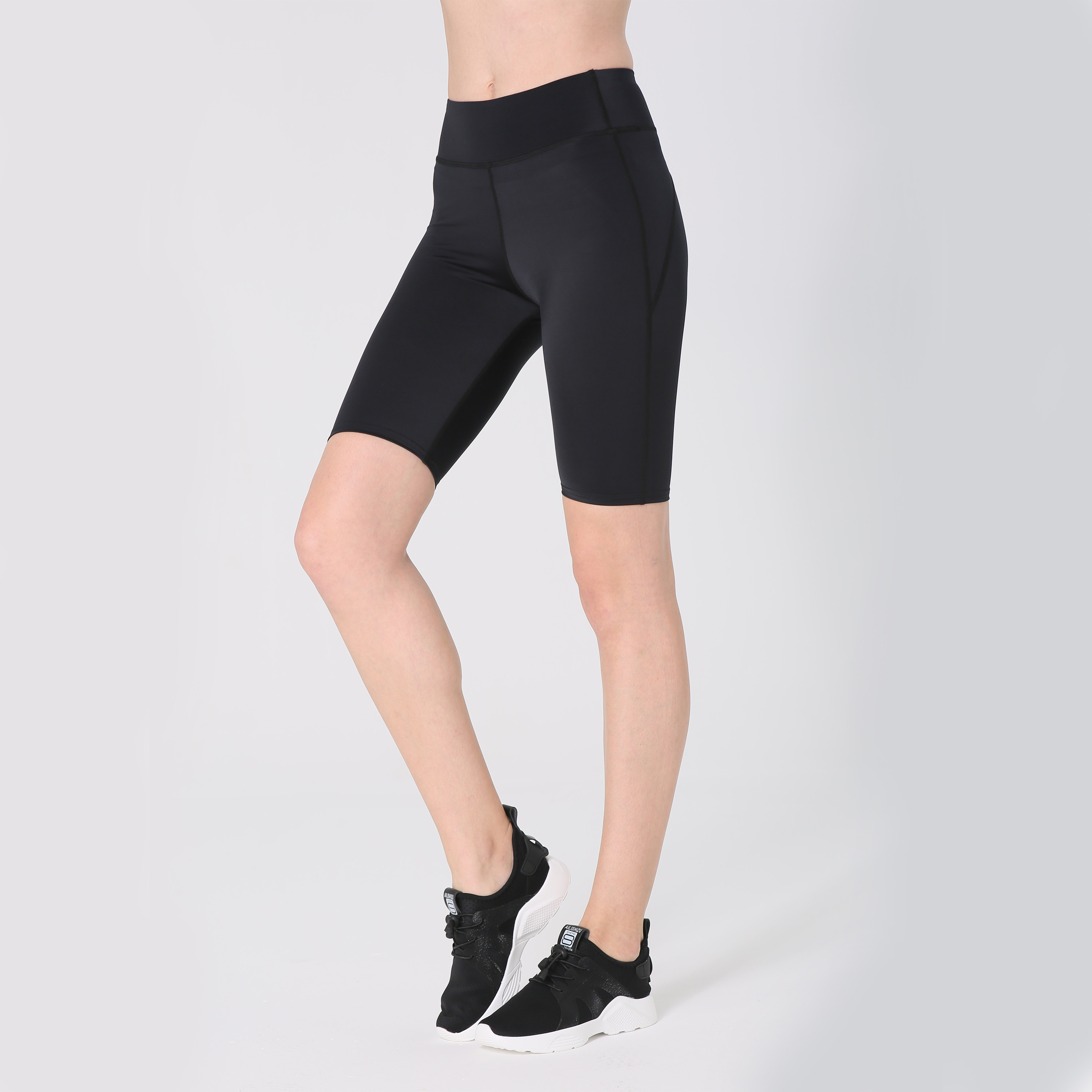 vernal hope压缩裤女健身瑜伽五分裤跑步速干弹力高腰紧身短裤