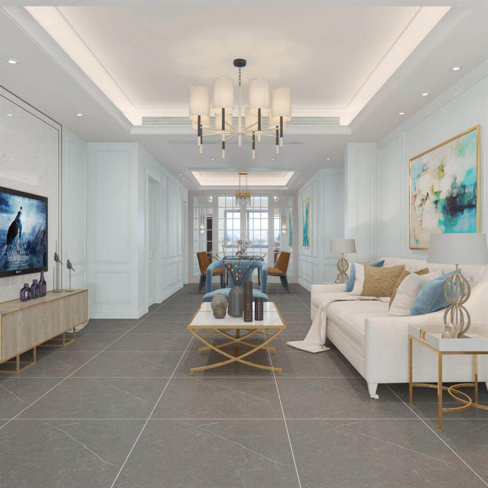 瓷砖地砖800x800北欧风户外庭院防滑耐磨彩色水磨石地板砖80x80