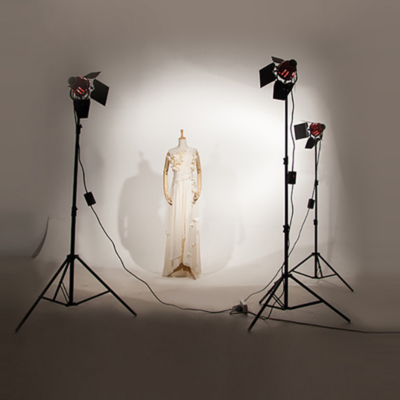 红头灯800w暖色 影子舞灯led直播补光灯落地淘宝拍照摄影常亮灯光