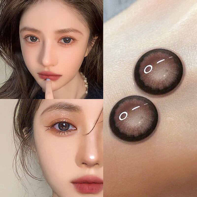 美瞳年抛女半年抛小直径欧美混血可日抛月隐形眼镜彩色隐形眼镜