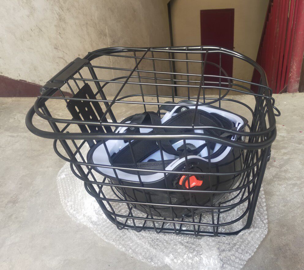 雅迪爱玛简易款电动车车筐前车篮电瓶车篮筐带盖车篮子配件包邮