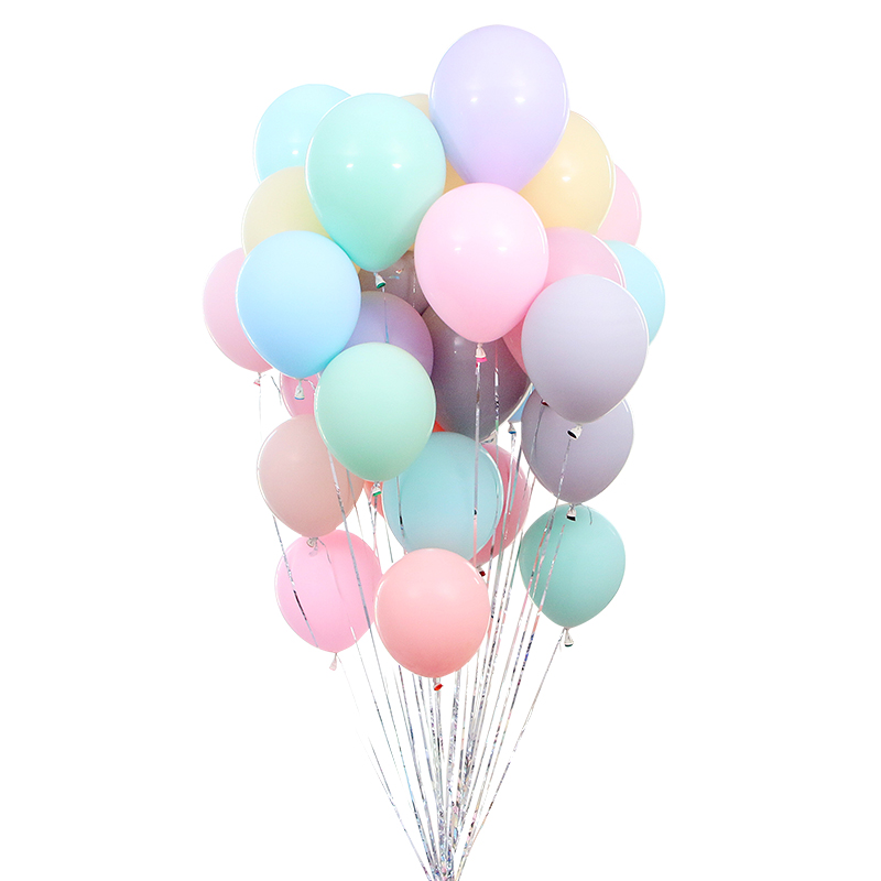 马卡龙乳胶气球婚礼结婚布置用品求婚表白宝宝气球