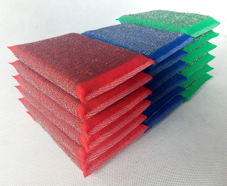 海绵钢丝洗碗百洁布海绵丝布吸水刷锅清洁布双面海绵擦