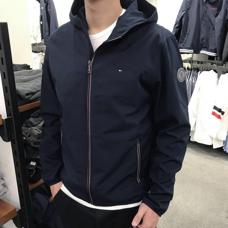 Tommy Hilfiger汤米正品代购男休闲秋冬连帽加绒防风拒水夹克外套