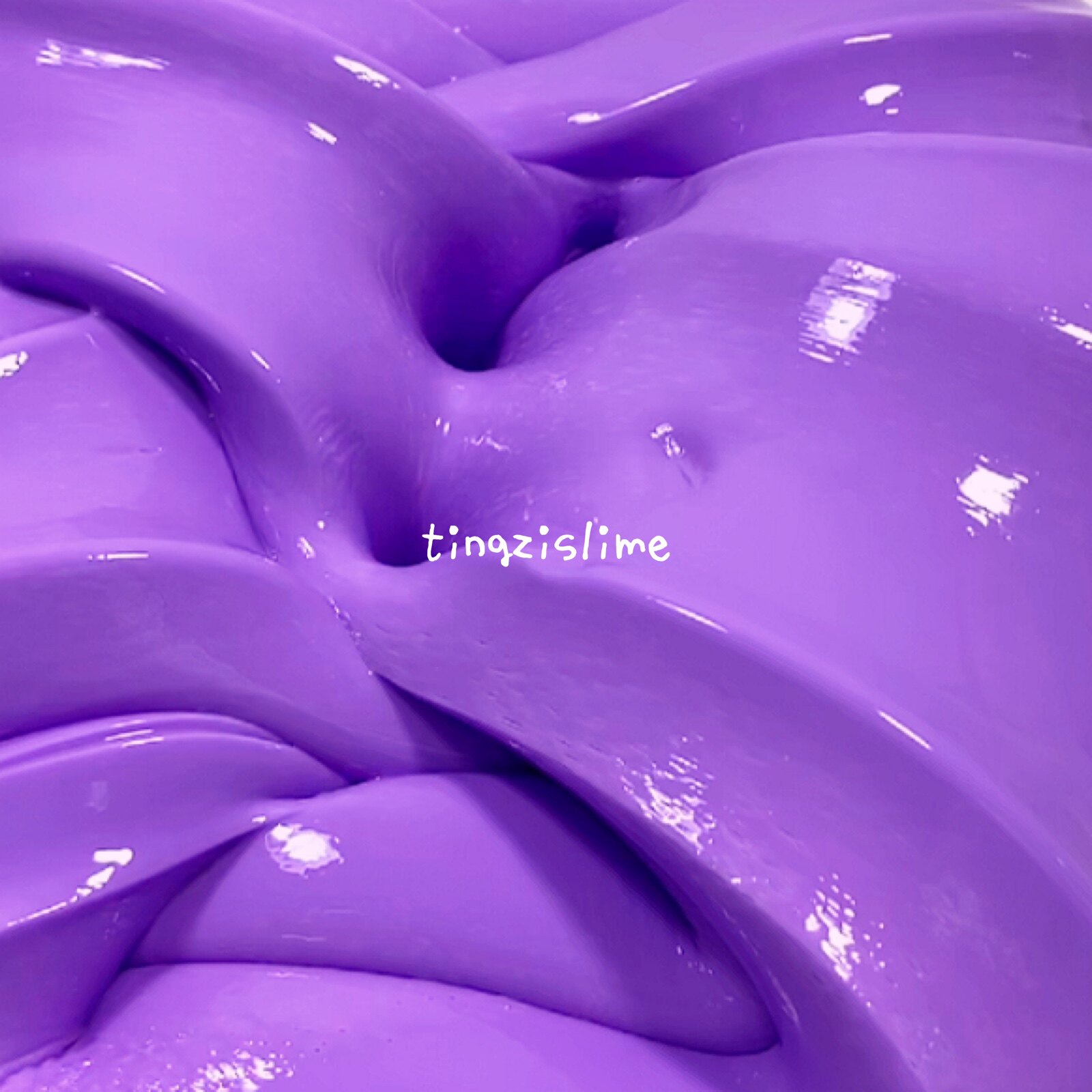 紫色曼陀罗质感令面起泡胶史莱姆无毒手工拉面粘土