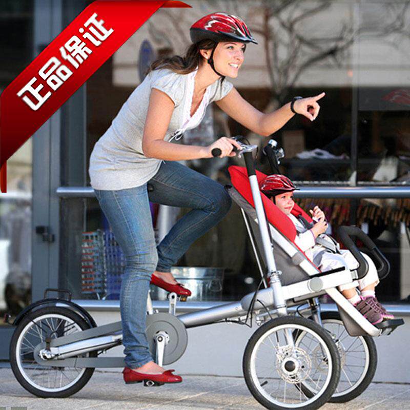 雷亚亲子母子双人胞胎母婴铝合金折叠接送孩子母子车