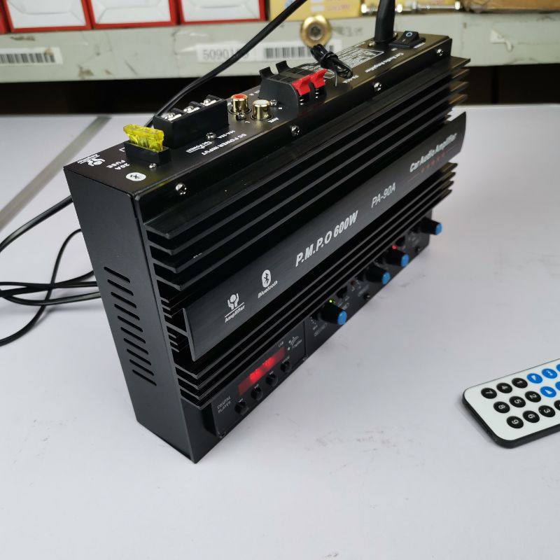 12伏插卡车载超重低音炮功放原装改进diy大功率功放