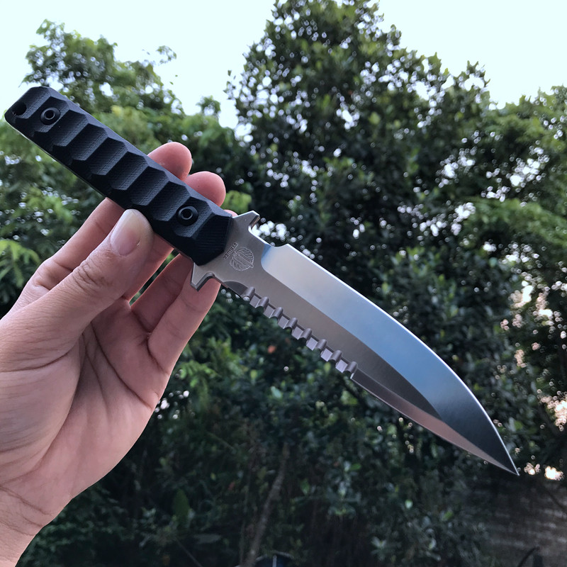 strider挺进者刀高硬度小直刀开刃野外特战防身退役户外求生军刀
