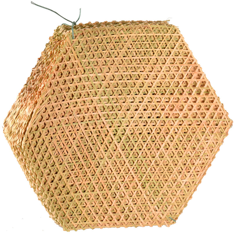 竹网小竹手工编织竹达垫子防粘锅竹板六角蒸笼餐垫