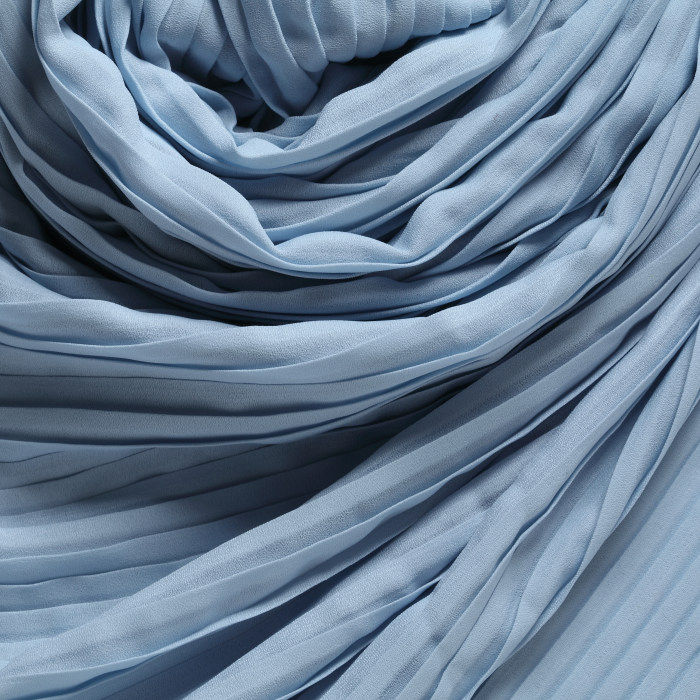 纯色珍珠纱布布料春夏风琴百褶压皱雪纺垂感海绵垫