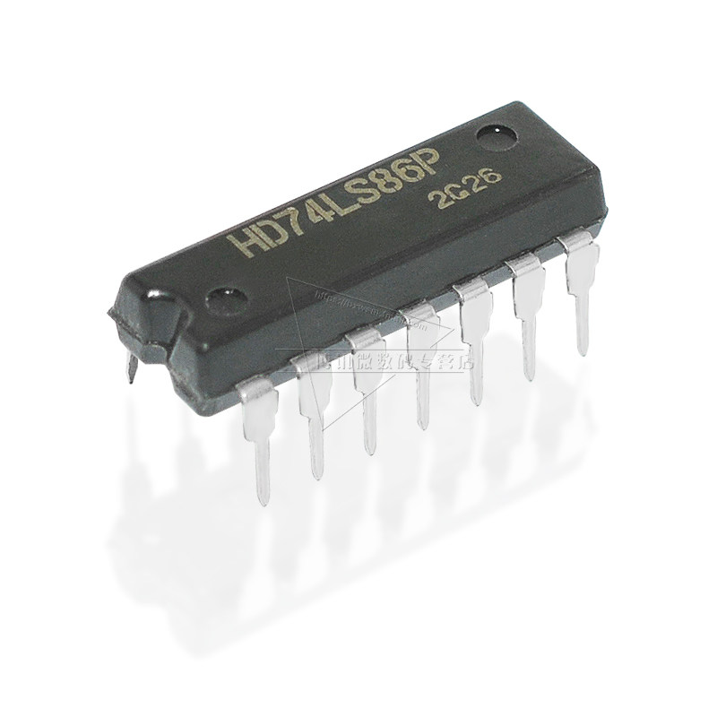 芯片hd74ls86pic直插dip14四路输入异或逻辑74ls86芯片