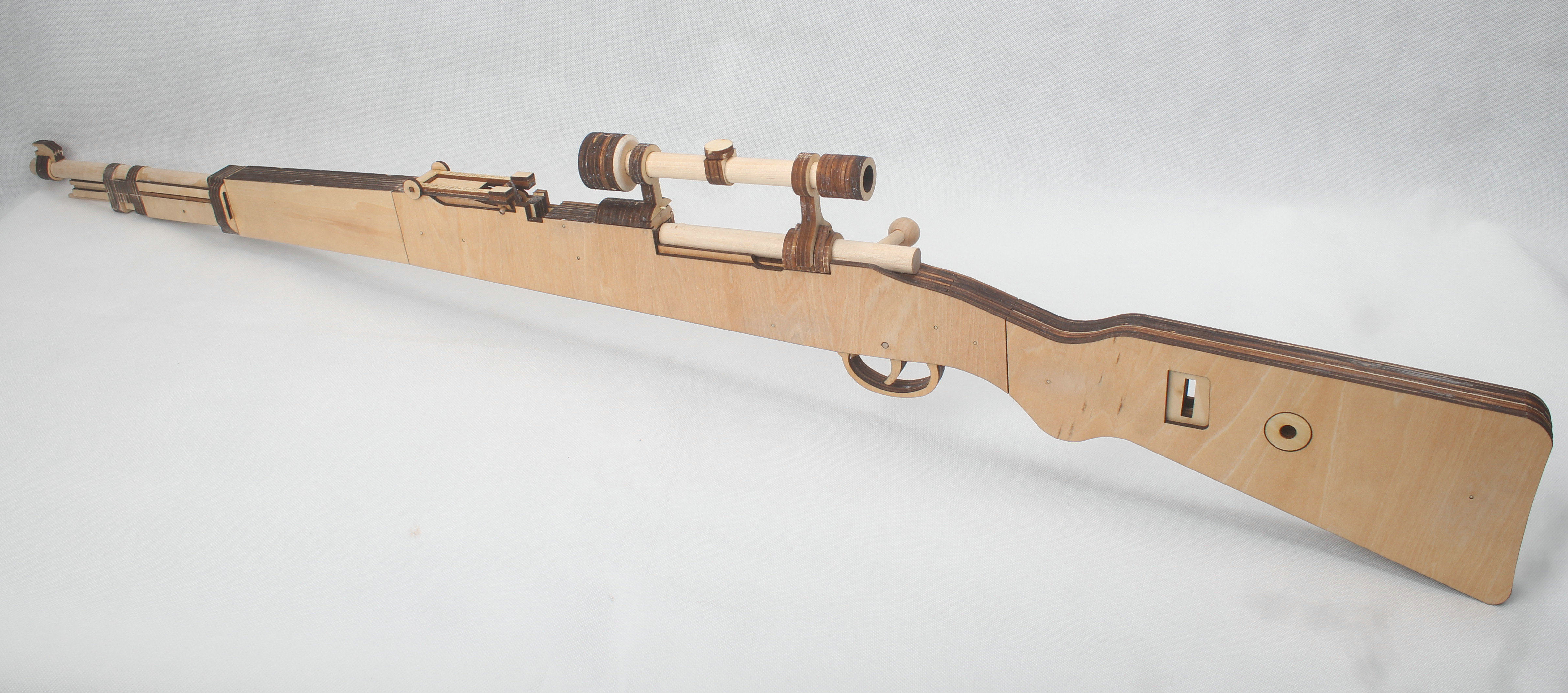 毛瑟98k步枪cosplaykar98第十五木质皮筋绝地求生飞镖