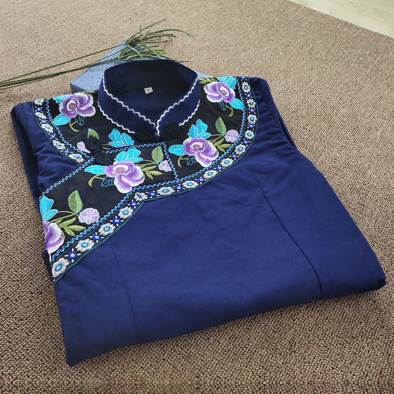 布衣服装民国国风女装上衣唐装贵州少数民族苗族民族服装