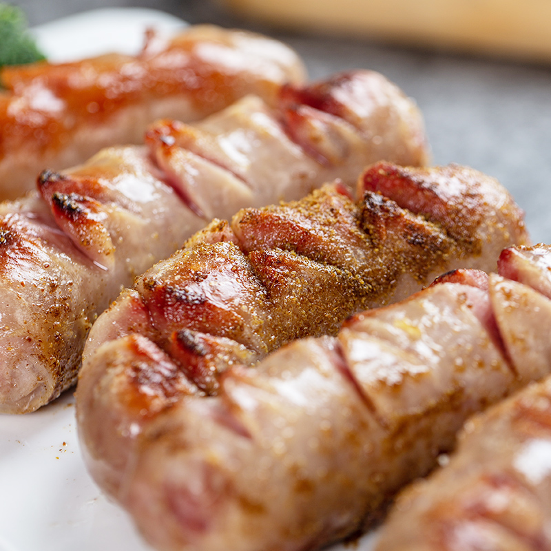 香肠意华isu牛肉早餐火腿1kg人工肠衣烤肠香肠