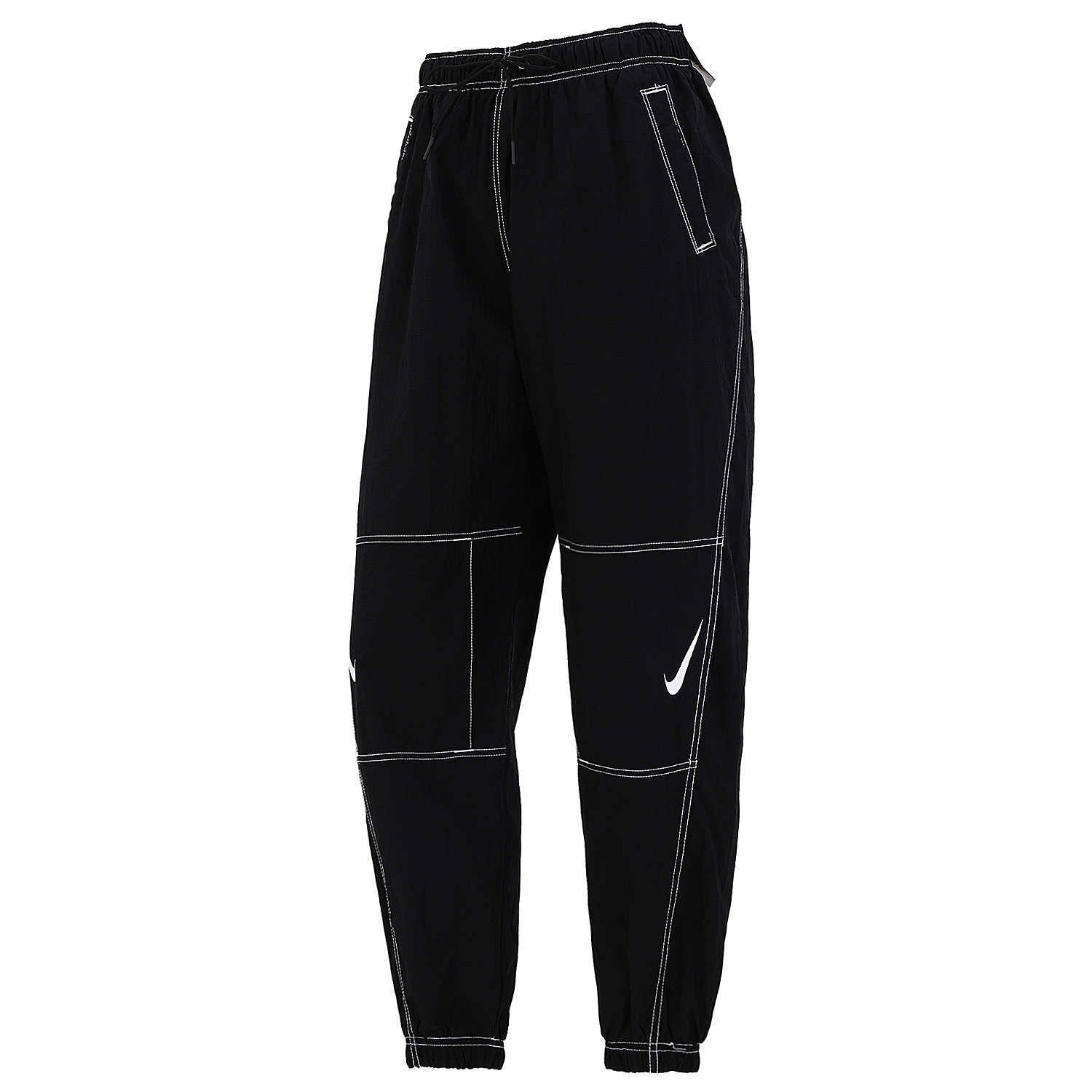 nike耐克裤子女裤2021冬季新款运动裤黑色明线工装裤长裤dd5573