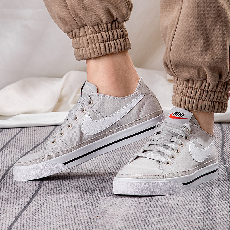 nike耐克帆布布鞋正品灰色低帮运动鞋夏季新款帆布鞋