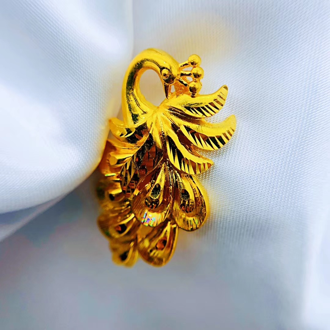 吊坠梦金园凤凰项链万纯系列黄金足金9999颈饰