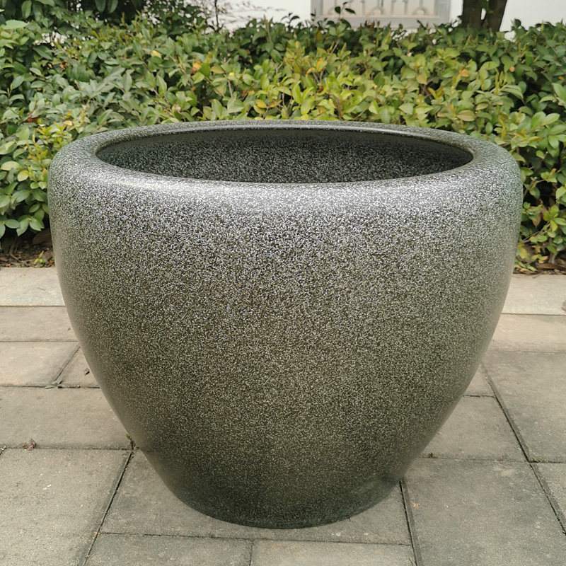 景德镇陶瓷乌龟水缸大号阳台庭院荷花睡莲仿石鱼缸桌面缸