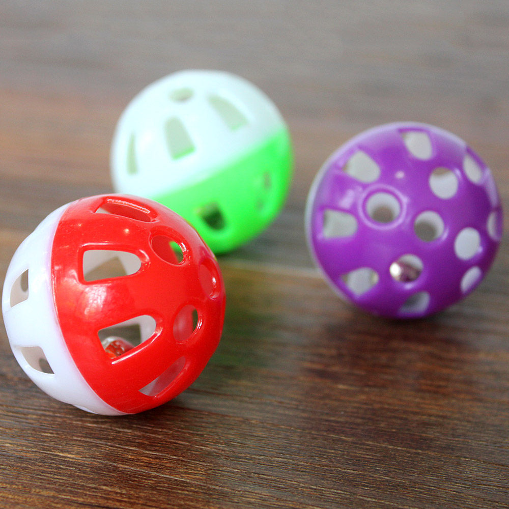 味它宠物小伙伴宠物玩具塑料镂空铃铛球形猫狗玩具发声玩具