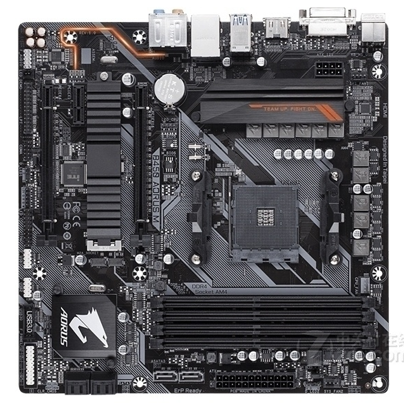 技嘉b450maorus台式机主板am4支持amdr75600g主板