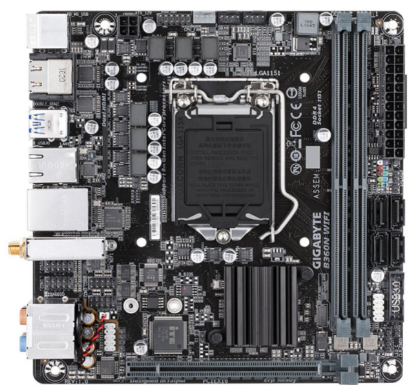 技嘉b360nwifi主板1151针itx支持i38100i58500i787009900kcpu主板