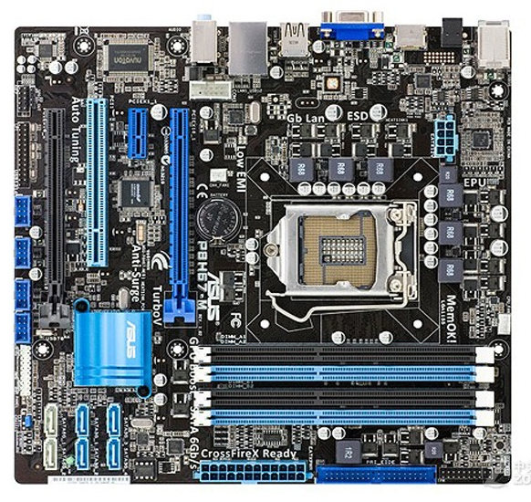 华硕p8h67-m主板1155针支持i321203220i53470i726003770kcpu主板