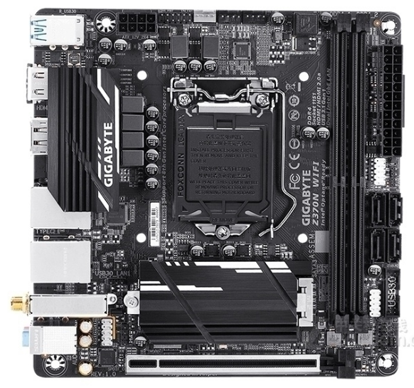 技嘉z370nwifi主板miniitx1151支持i38350i58600i78700kcpu主板