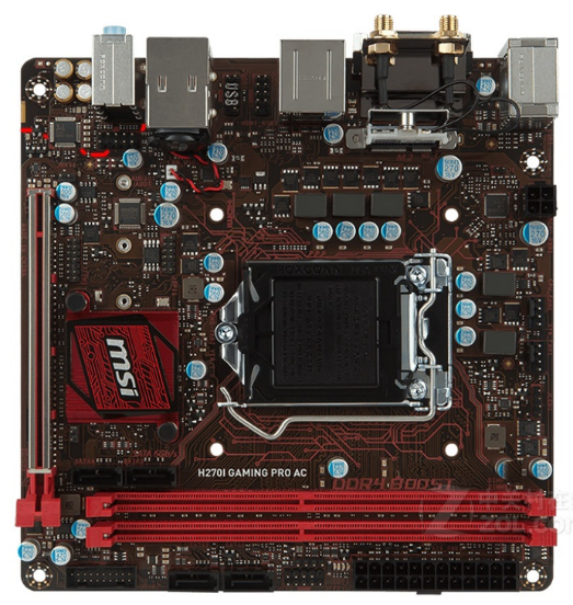 微星h270igamingprocarbonac主板1151itx支持i56600主板