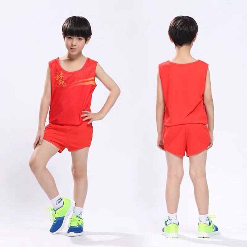 小学生田径比赛服套装体考短跑运动服背心队服儿童田径运动服