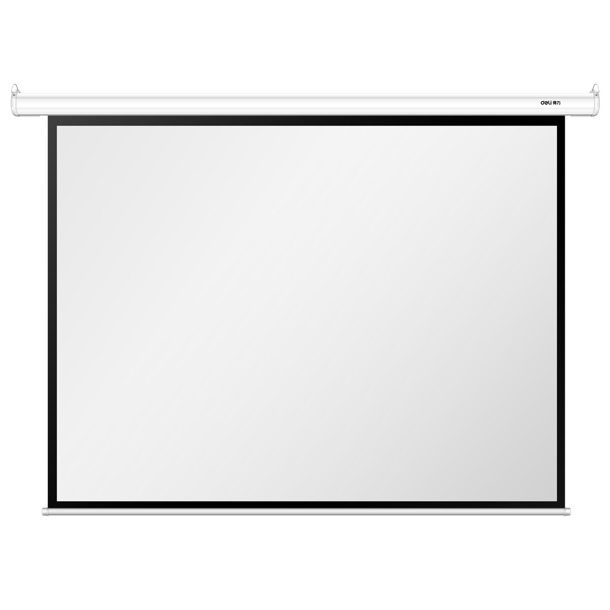 幕布得力投影投影幕支架便携式电动家用办公投影仪幕布