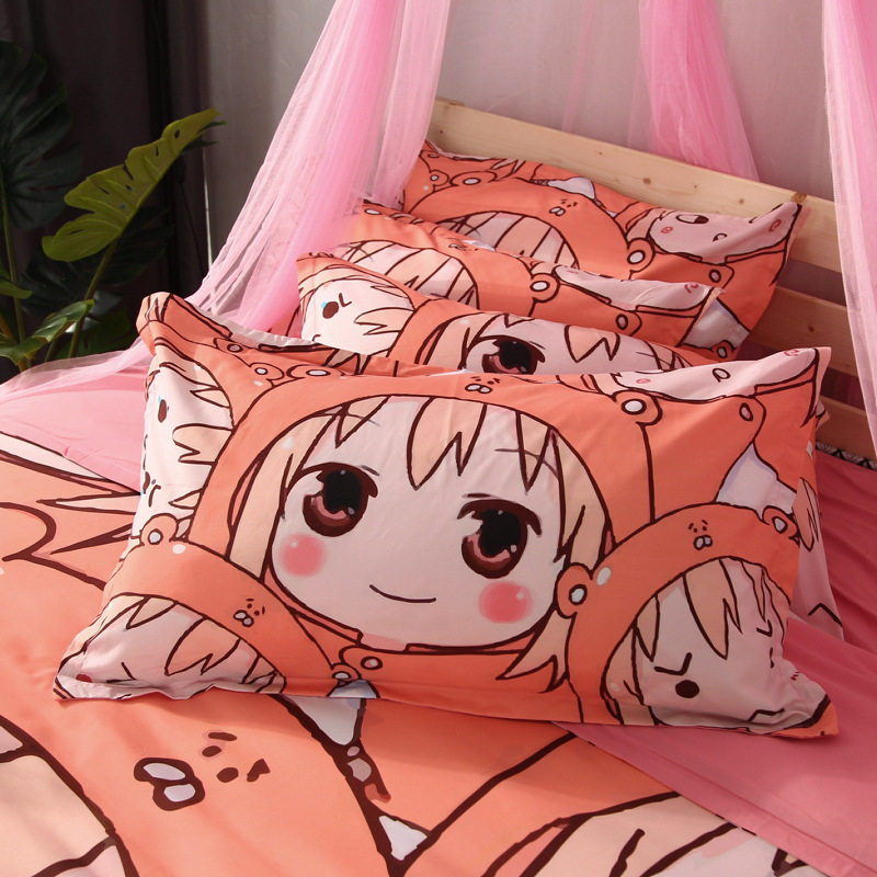 卡通可爱音乐猫咪儿童枕套单人学生枕套
