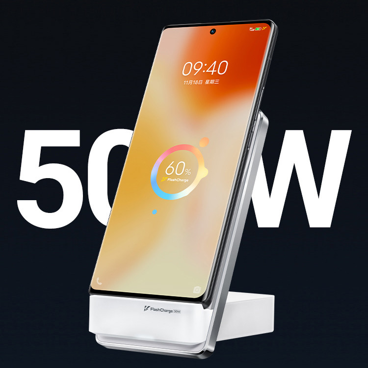 iqoo8p9pro无线充电器50w原装xfoldvivox70prox80pro快充座充手机充电