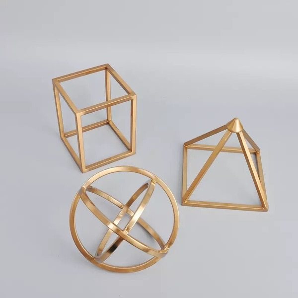 简约现代北欧立体几何摆件创意样板样板房房间客厅摆件