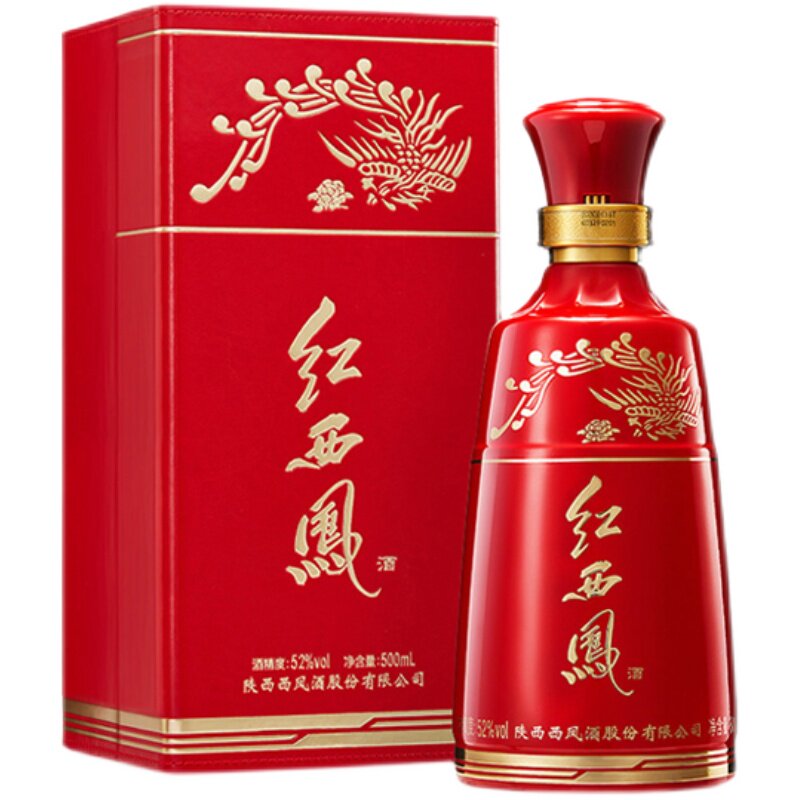 宴请 陕西西凤 红西凤 52度红西凤500ml 凤香型西凤