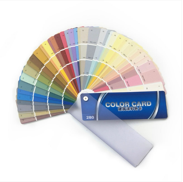 色卡世名中国建筑涂料国标色浆专用280色配方色卡