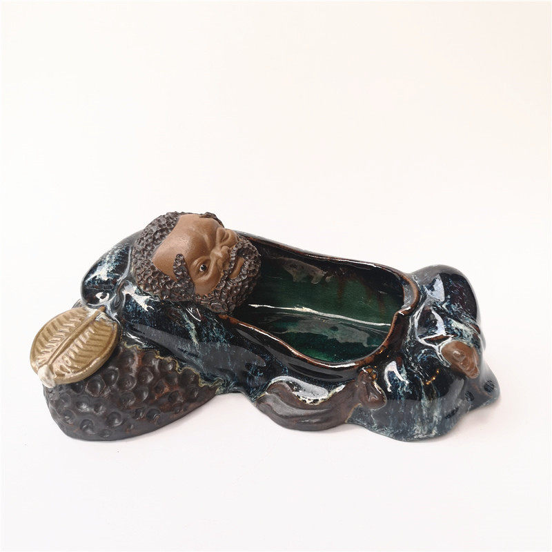 石湾陶瓷精品邓巨辉家居装饰摆件办公室水洗多用途器皿摆件